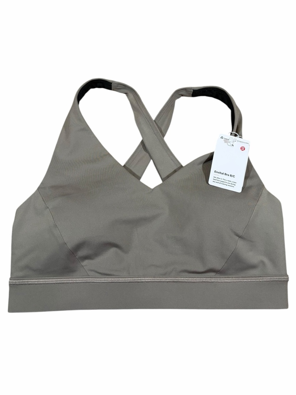 NWT Lululemon Envital Bra *Medium Support B/C Cup (Warm Ash Grey) Size 6